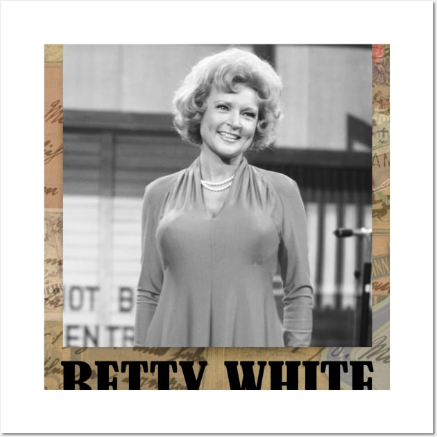 Betty White // Vintage Frame Wall Art by Vincentstore.id